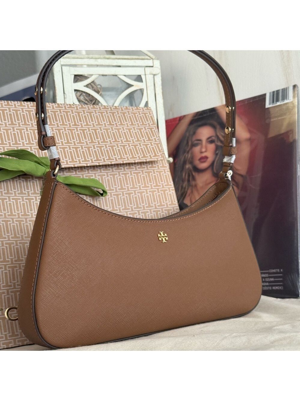 Unique NWT Tory Burch Women’s Emerson Shoulder Bag (Moose)